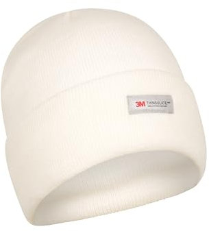 Mountain Warehouse Womens Thinsulate Knitted Beanie - Warm & Cosy, Knitted Cap - Best for Autumn Winter, Outdoors, Hiking & Trekking White S - M