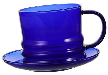 IMIKEYA Teetasse 2 Sets Glas Kaffeetasse Mc Café Kaffee Tee Party Leis Borosilikatglas Tasse Kaffeetasse Mit Untertasse Verdickter Saft Glasbehälter Griff Wasserbecher Hohes