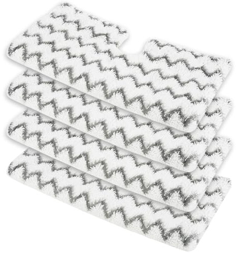Mellbree S6003Uk Steam Mop Replacement Pads Compatible with Shark 4 Pack, Replacement Cover Pads Compatible with Shark Steam Cleaner for S6001Uk S6003Uk S3973D, S6002, S5003D, S5002, S3973WM