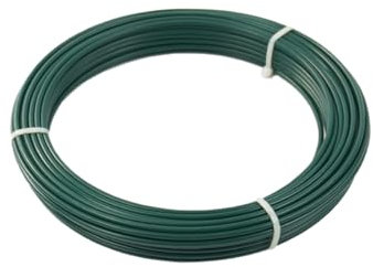 Festive Lights 25m Heavy Duty 3.5mm Catenary Garden Wire, Outdoor PVC Waterproof Festoon String Lighting Support Cable
