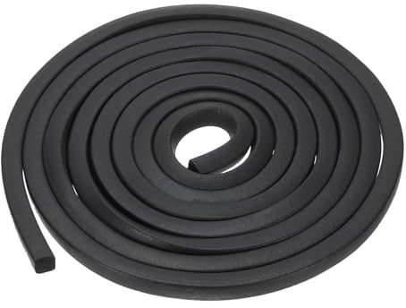 PATIKIL 9.8Ft EPDM Rubber Soundproof Seal Strip - 10mm Wide & Thick Black Foam Tape for DIY Gasket Sealing Door & Window Insulation