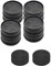 Lenlemtei Lot de 8 rehausseurs de meubles réglables - Ronds - Empilables - Antidérapants - Pour lit, table, bureau, canapé, chaise