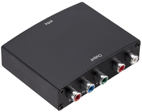 1080P YPbPr to HDMI Converter, Component to HDMI Adapter, YPbPr Input to HDMI Output Adapter for NGC/Wii/DVD/PS2, NOT compatible with 240P games