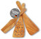 TOPANBIETER 999 Lot de 3 spatules en bois d'olivier de qualité supérieure, fabriquées en UE, ustensiles de cuisine durables, en bois d'olive, faciles d'entretien et durables (6097000)