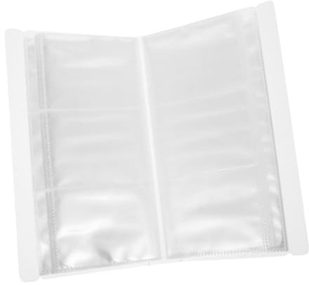 ULDIGI Postkartenalbum Aus Transparentem Pp Material Kartenalbum Zur Aufbewahrung Von Flugtickets Leichtes Sammelalbum Mit Staubschutz Und Sichtfenstern Für Sammler