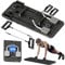 RIDEONMOP Pilates-Board, Pilates-Reformer-Set für zu Hause, Schiebebrett für komplette Körperformung und integrierte Workouts, Schwarz