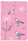 Berkin Arts Compatible with 2024 iPad Mini 7 & 2021 iPad Mini 6 Case (8.3 Inch) Case 2021 Folio Case Premium Leather Cover Floral Garden Pink Background with Delicate Flowers and Grass