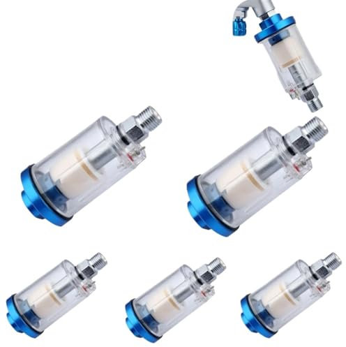 TUBBEK Oil Water Separation Filter Pneumatic Tool 1/4 Standard Thread Transparent Air Compressor Moisture Trap Air Filter