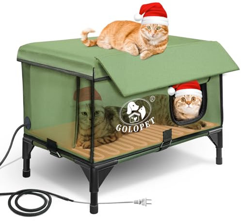 GOLOPET Cat Heating House Large