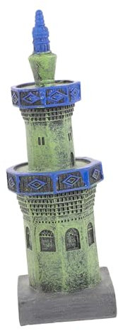 Happyyami Simulation Tower Aquarium Dekoration Mini Resin Craft Ornament Für Fischbecken Ästhetische Gestaltung Für Terrarien Und Gartenlandschaft Als Desktop-dekorationsstück
