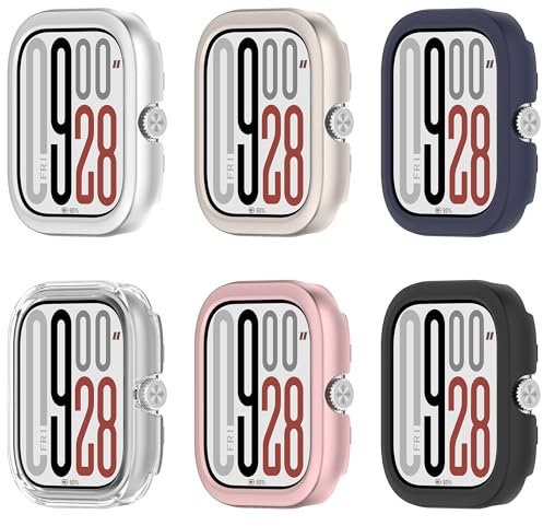 Bdsidy Coque Compatible avec Xiaomi Redmi Watch 5/ Redmi Watch 4 Montres, Silicone Case Housse de Protection d'écran Cover Pare-Chocs Flexible Bumper pour Redmi Watch5 Smartwatch (6 Pièces)