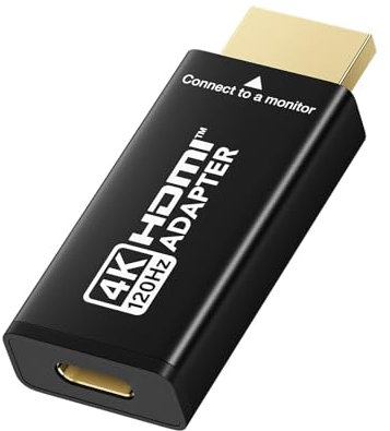XAOSUN USB C auf HDMI Adapter,20Gbps 4K@120Hz Adapter USB 3.2 C zu HDMI 2.1,Typ C Thunderbolt 4/3 Unidirektional Konverter für MacBook Pro/Air,iPhone 16/15,Galaxy/HP/Dell,HDTV,Monitor,Projektor