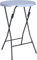 acamp Stehtisch klappbar 80 cm | Stehtisch Outdoor-geeignet & wetterfest beschichtet | Bartisch mit pflegeleichtem Stahlrohr-Gestell | Klapptisch rund | Gartentisch in Silber-Grau