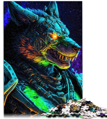 1000 Pieces Jigsaw Puzzles for Adults Cosmic space wolves Stress Relief for is ideal as a gift for the whole family 26x38cm