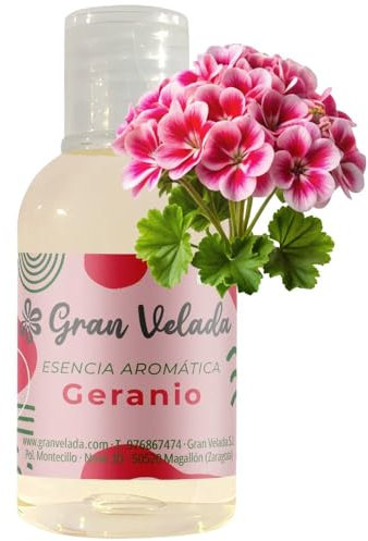 Esencia Aromática de Geranio Concentrada para Cosmética y Velas Artesanales