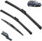 Escobilla Kit de Alto Rendimiento, Limpiaparabrisas Parabrisas para Seat Ibiza 6L 2006-2008, Fácil Instalación,Hojas Planas Originales