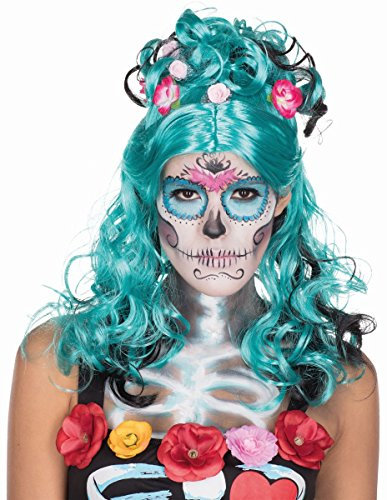 Perücke Day of the Dead Tag der Toten Halloween Karneval