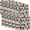 infactory Mosaik Klebefolie: Selbstklebende 3D-Mosaik-Fliesenaufkleber, 25,5 x 25,5 cm, 10er-Set (Klebefolie Mosaik Optik, Klebefolie Fliesen, Reparaturset)