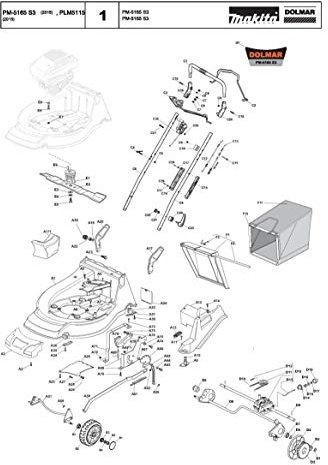 Prallblech, Original Ersatzteil für Dolmar PLM5115, 664008114