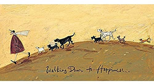 Sam Toft 'Walking Down To Happiness' Kunstdruck auf Leinwand,30 x 60 cm