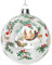 Gisela Graham Painted Christmas Pudding Christmas Bauble (8cm)