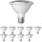 ledscom.de 10 Stück E27 LED Leuchtmittel, PAR30 kurzer Hals, warmweiß (2700 K), 12,9 W, 994lm, 42°, Reflektorspiegel (silber)