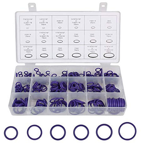 O Ring Dichtung Dichtungsringe Set Dichtungsgummi O Ring O Ring Sortiment Rot Plumbing Dichtungen Für Reparatur Autos Sanitär Werkstatt Hydraulik 270 Stück (Violett)