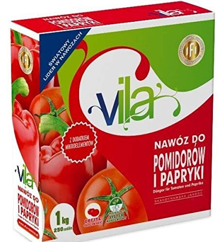 Stones Garden Vila Dünger für Tomaten und Paprika 1KG Naturdünger Universal Pflanzendünger in Bio-Qualität Langzeitdünger für Nachhaltig Gesundes Pflanzenwachstum auch als Bodenaktivator