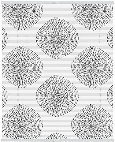 Lichtblick Plissee Klemmfix mit Motiv, ohne Bohren, Verspannt, Blickdicht, Lichtdruchlässig, Made in Germany, Julia Schumacher, Stripy Boho Drop - Weiß 60 x 130 cm (B x L)