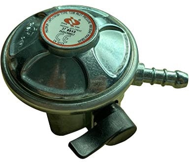 Teamson Home ES Propane Gas Regulator and Hose for Gas Fire Pits, Standard Clip On Type with On/Off Switch