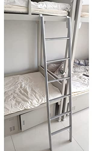 LILANAI Hochbett Leiter Metall Etagenbett Leiter Einstellbar, 59/61/63/65/67 Zoll Bodenständig Etagenleitern Für Wohnmobile Für Wohnwagen, Mit Haken, Für Zuhause Wohnheim Obere Koje