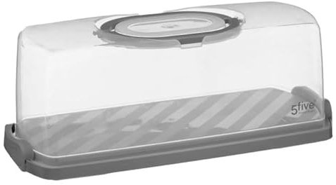 FIVE Simply Smart - Boîte de Conservation Gâteaux Cake 36cm Gris