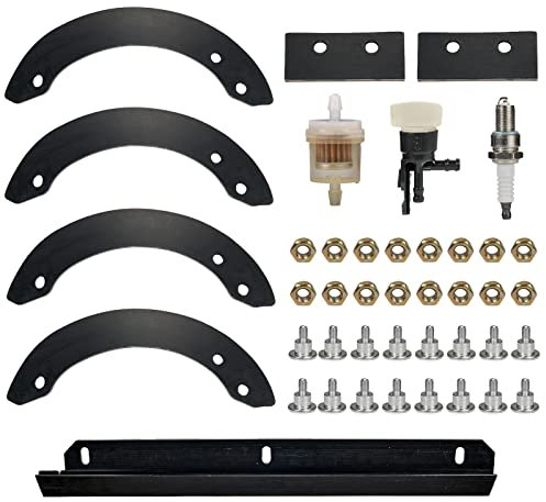 Mikatesi 06720-V10-030 Schneefräsen-Gummi-Paddel-Schlangen-Set ersetzt 72427-V10-020 72428-V10-020 mit 76322-V10-020 Schaber & hart Ware Kit for H. onda HS520 HS720 Schneefräse