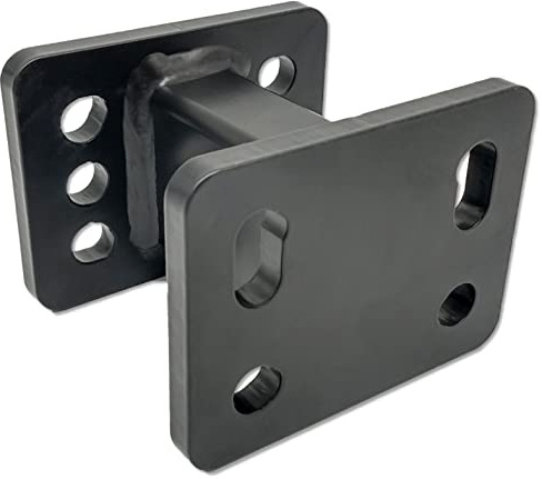 XIMPLIO Adapter Verlängerung Hakenverlängerung für Flanschkugel Anhängerkupplung AHK mit ABE (100 mm)