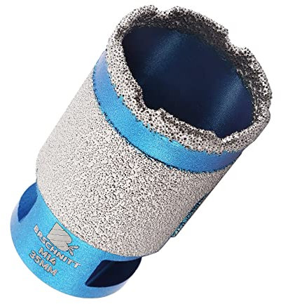 Diamond Core Drill Bit - BRSCHNITT Diamond Finger Milling Bit 35mm for Drilling Enlarging Shaping Round Bevel Holes in Porcelain,Ceramic,Granite,Marble M14 thread