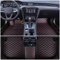 Auto Fußmatten für VW Golf GTI 2009-2013 Allwetter Fussmatten Set Zubehör Fußmatte,Schwarz-Rot