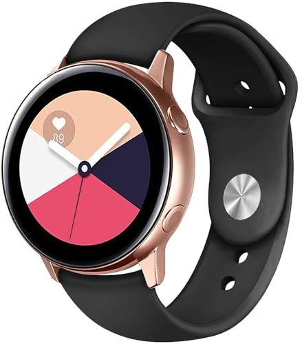 Ersatzarmband Silikon für Garmin Venu 2S/Vivomove 3S/Vivoactive 4S, Forerunner 255S/265S, 18mm Sport Armbänder Uhrenarmband, Armband für Huawei Watch 5 42mm/GT 5/Pro 42mm/GT 4 41mm