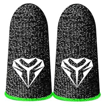 Kexpery 1 paio di guanti da gioco per PUBG traspiranti economici antiscivolo per dita per giochi mobili (verde)