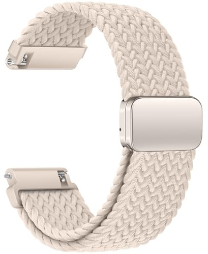 AidorMax Nylon Uhrenarmband 22mm mit Verstellbares Magnetischem Verschluss für Herren und Damen, Bequeme Passform Elastisches Ersatzarmband für Smartwatches und Uhren (Polarstern)