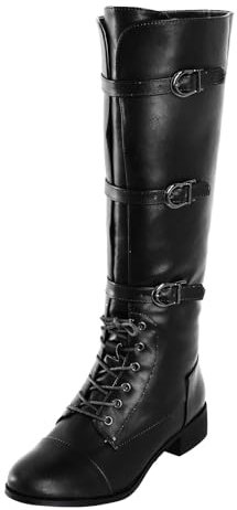 Generico Stivali Polpaccio Largo Xxl Stivali Uomo Pelle Alti Di Stivaletti Militari Neri Stivali Gambale Largo 50 Cm Cuoio Stivali Uomo Neve Trekking Stivali Da Pioggia Uomo 47