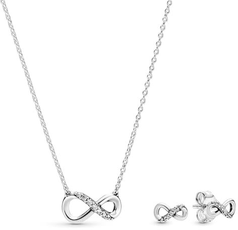 PANDORA Damen Schmuck-Set Funkelnde Unendlichkeit Silber 68323