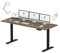 FLEXISPOT Höhenverstellbarer Schreibtisch 180x80 cm-mit 2 starken Motoren-Stabiler Schreibtisch Höhenverstellbar Elektrisch-Standing Desk mit Memory-Funktion(schwarz+braun)