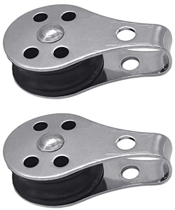 Seilrolle aus 316 Edelstahl, robust, für Wäscheleine, Segeln, Heben, 2 Stück