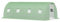Outsunny Serre de Jardin Tunnel 18 m² dim. 6L x 3l x 2H m - 8 fenêtres, Porte zippée Enroulable - châssis Tubulaire Acier galvanisé, bâche PE Haute densité Vert