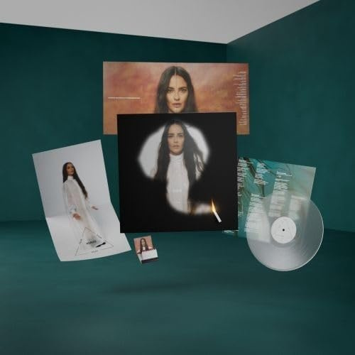 IGNIS-Vinilo Deluxe Traslucent Portada reactiva al fuego+Sobre vinilo con letras+Póster+Librillo fósforos personalizados