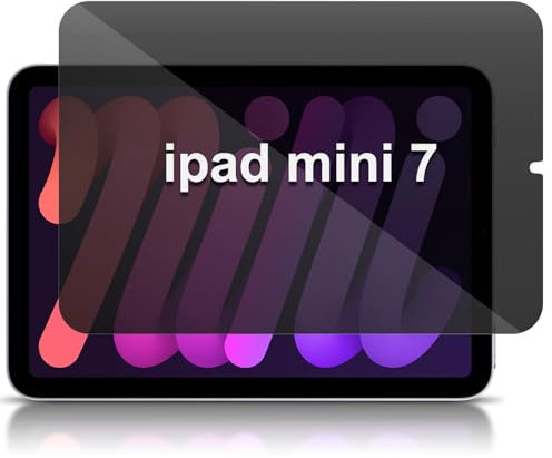 MiKoyi Privacy Schutzfolie Kompatibel mit iPad Mini 7th(A17 Pro) 2024/7 8.3, [Kratzfest] Displayschutz Anti-Spy Displayschutzfolie 9H Härte Gehärtetes Glas Folie für iPad Mini 7th 2024