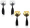 Sexy Cache-Tétons en Forme de Cœur avec Glands 2 Paires Cache-Tétons Collants à Paillettes, Cache Tétons Auto-Adhésif avec Glands, Cache Tetons Femme Sexy, Peut être Réutilisé Cache Tetons Femme
