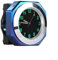HpLive Motorrad Uhr wasserdicht，Motorrad Lenkeruhr，Aluminiumlegierung Motorraduhr Wasserdichte Halterung Quarzuhr Uhr Leuchtend(bule)