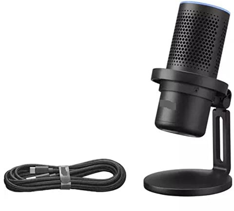 Msuiiixcccc Microphone EM68 RGB Gaming Cardioid Pickup Microphone Mobile Computer Live Game Noise-canceling Microphone Suitable for Anchor, Dubbing Studio, Recording, St