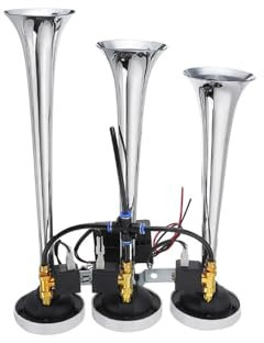 Auto Horn Elektronische Lufthupe Für Autos Dreirohrige 6-Ton-Hupe Dreirohrige 8-Ton-Hupe Für PKW Und LKW mit Kompressor Lufthorn